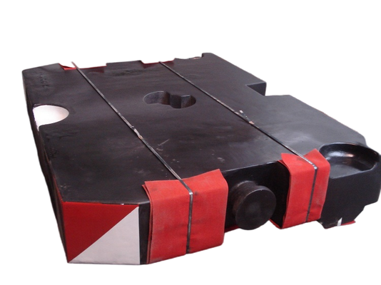 OEM Ferro fundido de areia de alta qualidade GG250 10000kg contrapeso de guindaste