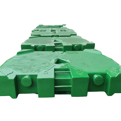 OEM Ferro fundido de areia de alta qualidade GG250 10000kg contrapeso de guindaste