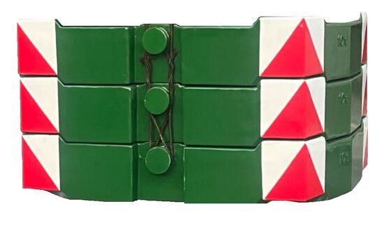 Contrapeso de guindaste OEM de alta qualidade de 10 toneladas com pintura de acabamento e dimensões precisas TS16949