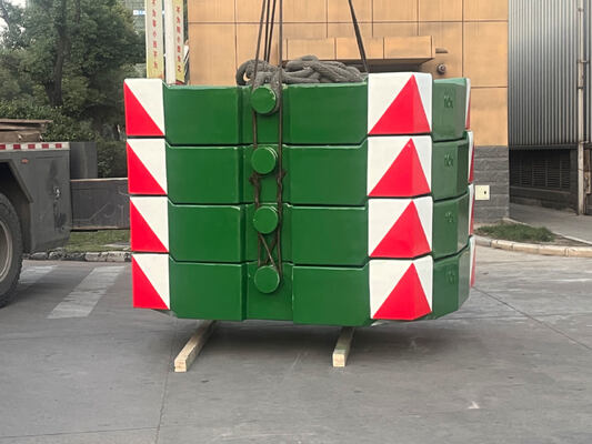 Contrapeso de guindaste OEM de alta qualidade de 10 toneladas com pintura de acabamento e dimensões precisas TS16949