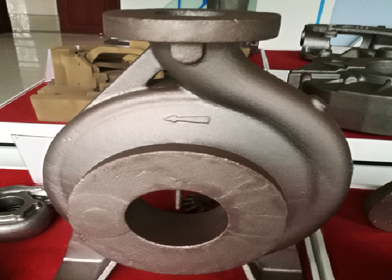 Peças de Ferro Fundido Verde de Alta Qualidade Bomba Fundição OEM Disponível Acabamento Pintura para Máquinas Industriais