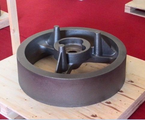 Peças de Volante de Ferro Fundido Cinza de Resina OEM para Maquinaria Agrícola, Equipamentos de Trânsito Ferroviário