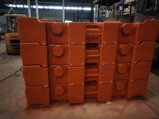 Contrapeso de ferro fundido de alta qualidade OEM de 10000 kg para guindaste