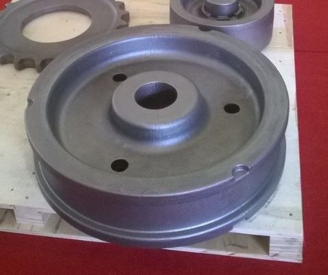Peças de Máquinas Agrícolas OEM de Ferro Fundido Volante de Direção com Superfície Jateada