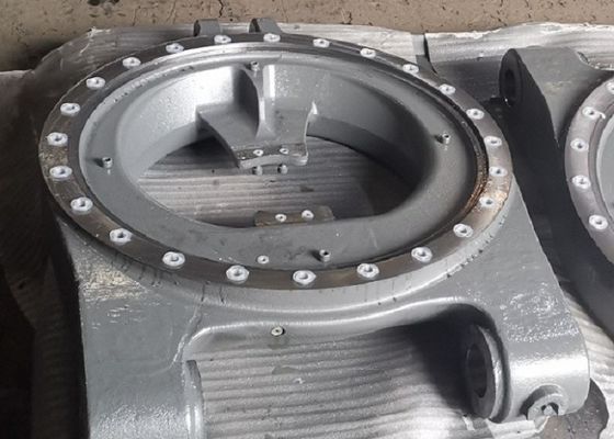 Relação redonda da carcaça de areia da resina da maquinaria de construção com superfície do sopro de tiro