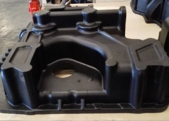 Peças de maquinaria da construção do caso da transmissão com revestimento de sopro de tiro e de moedura