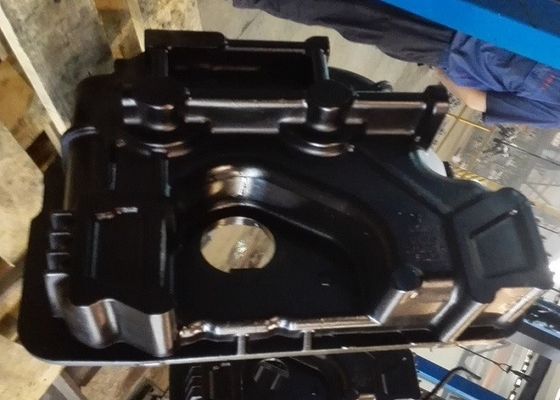 Peças de maquinaria da construção do caso da transmissão com revestimento de sopro de tiro e de moedura
