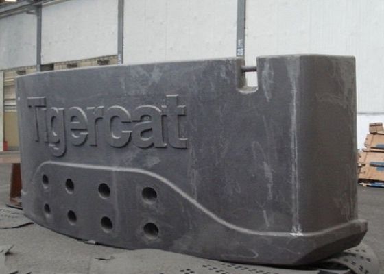 Peso contrário da empilhadeira da maquinaria da silvicultura usando o material do ferro cinzento