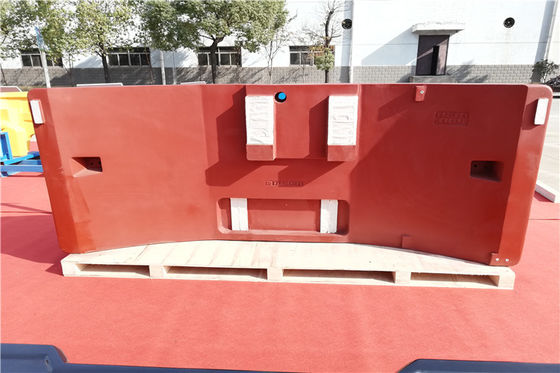 Pintura de primer de OEM 16 toneladas de areia de ferro fundido contrapeso de tiro de explosão e superfície de moagem