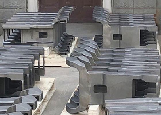 Auto peças de maquinaria da construção que moldam o quadro com dimensão exata