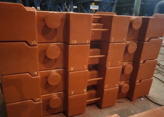 OEM Ferro fundido de areia de alta qualidade GG250 10000kg contrapeso de guindaste
