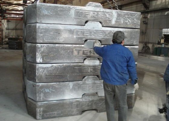 Guindaste 10 Ton Cast Iron Counterweight do revestimento da primeira demão