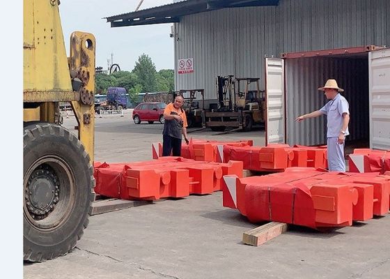 Explosão de tiro TS16949 Gray Iron 10000kg Crane Counterweight