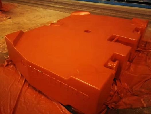 Explosão de tiro TS16949 Gray Iron 10000kg Crane Counterweight