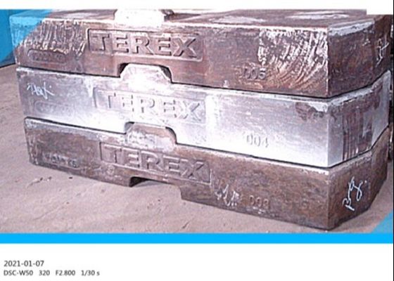 Ferro fundido GG250 10000kg Crane Counterweight do vácuo