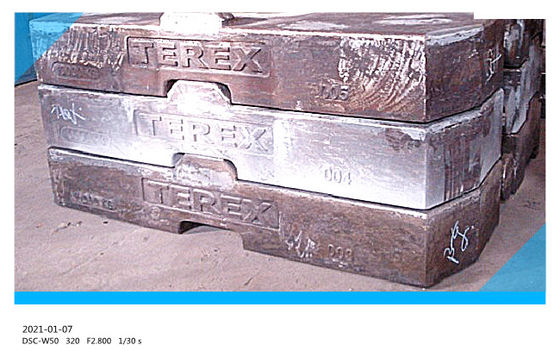 GG250 de lustro Crane Vacuum Cast Iron Counterweight